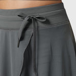 Elegante 2-in-1 dames rok met hoge taille, elastische band en soepel vallende stof
