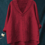 Elegante dames zomerblouse met verfijnde print, lange mouwen en comfortabele pasvorm
