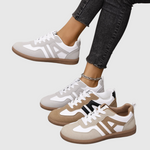 Orthopedische damessneakers met ruime pasvorm, brede neus en dempende ergonomische zool