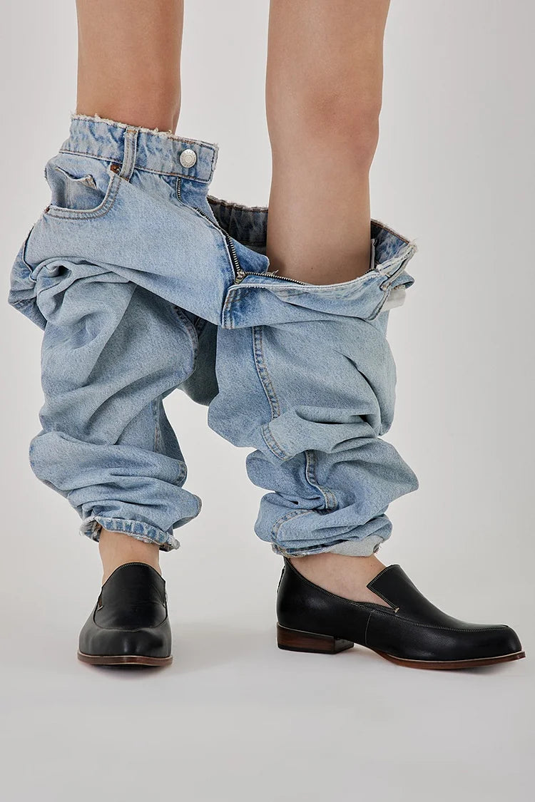 Minimalistische dames mocassins met geprofileerde zool, handgemaakt en comfortabel