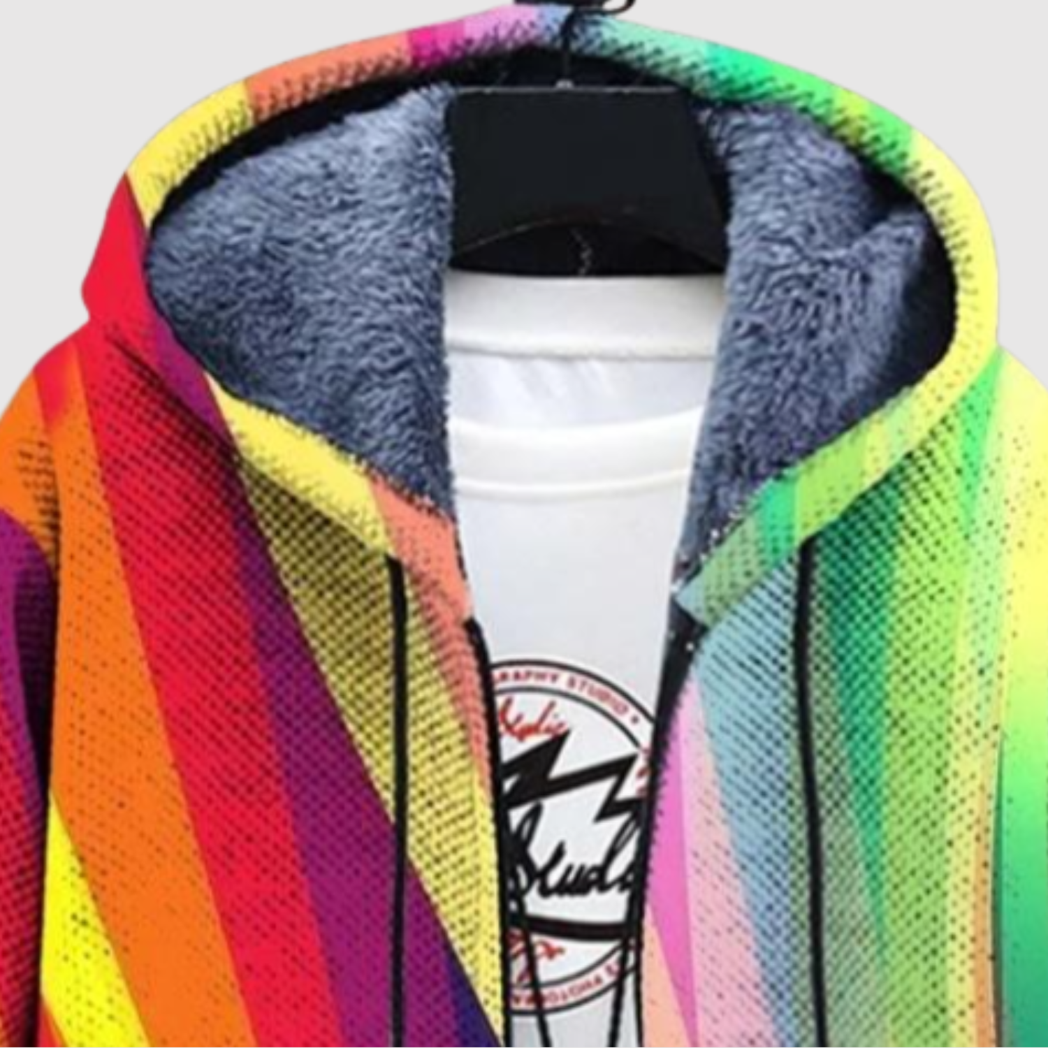 Dames sweater met bohemien print in gelaagde warme kleuren en zachte stof