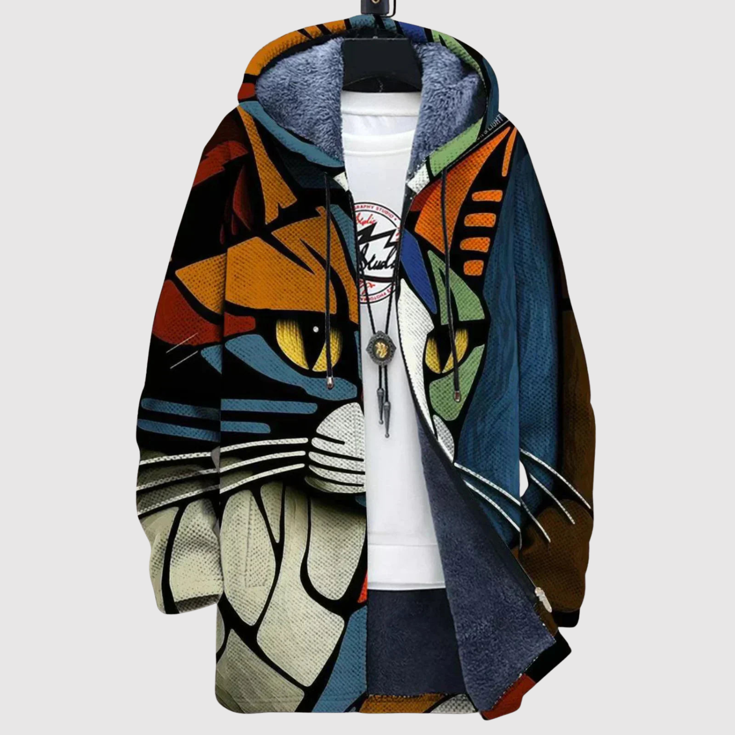 Dames sweater met kleurrijke regenboogprint en zichtbare penseelstreken
