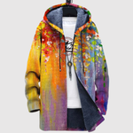 Dames hoodie met grafische kleurvlakken in heldere blokken kleur