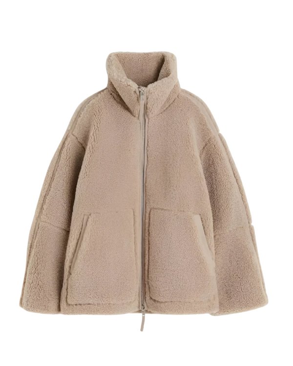 Klara dames zachte fleece winterjas met capuchon