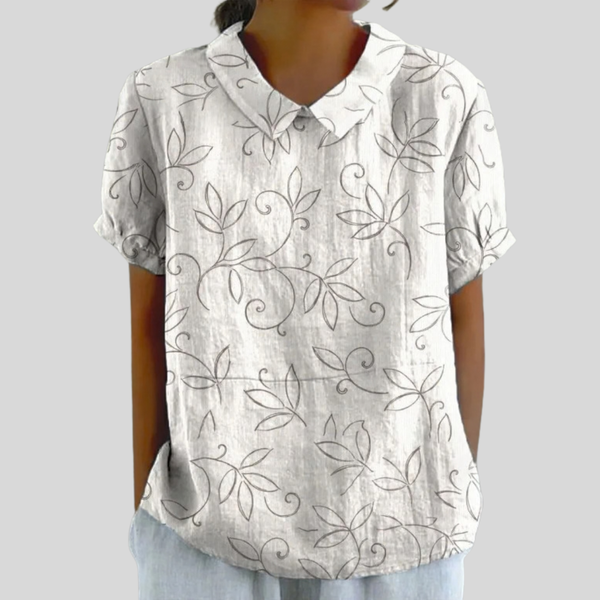 Elegante top met bloemenprint voor dames, geschikt voor werk en weekend
