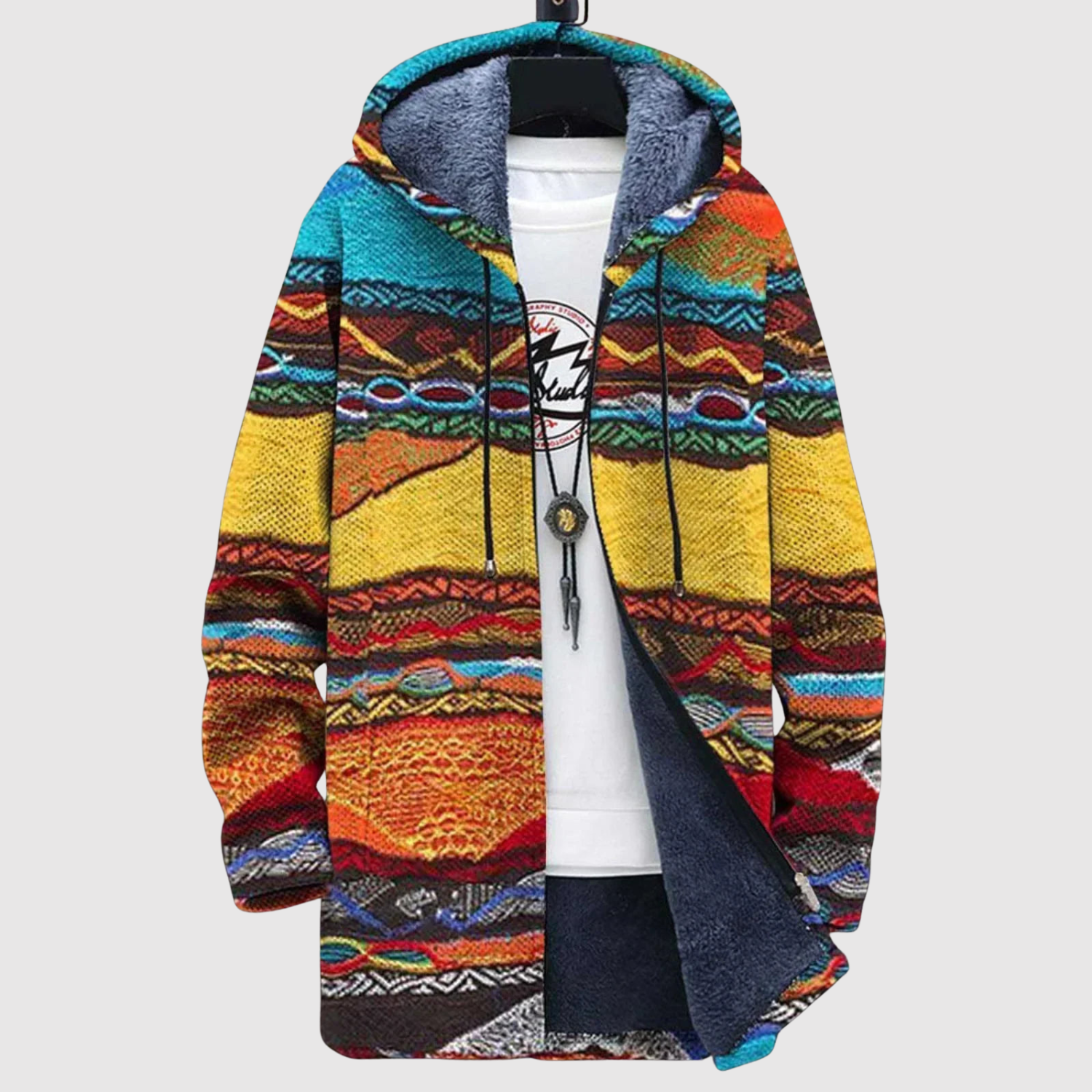 Dames hoodie met grafische kleurvlakken in heldere blokken kleur