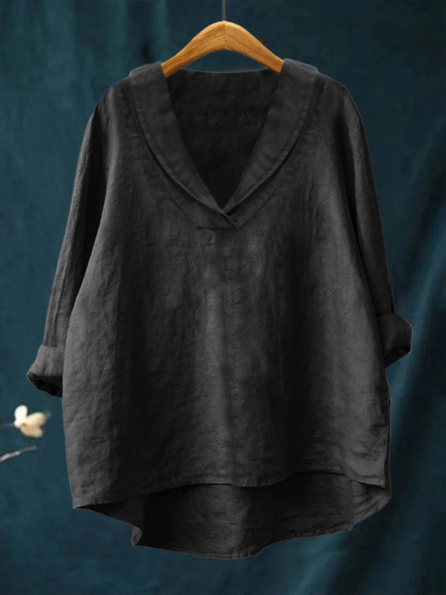 Elegante dames zomerblouse met verfijnde print, lange mouwen en comfortabele pasvorm