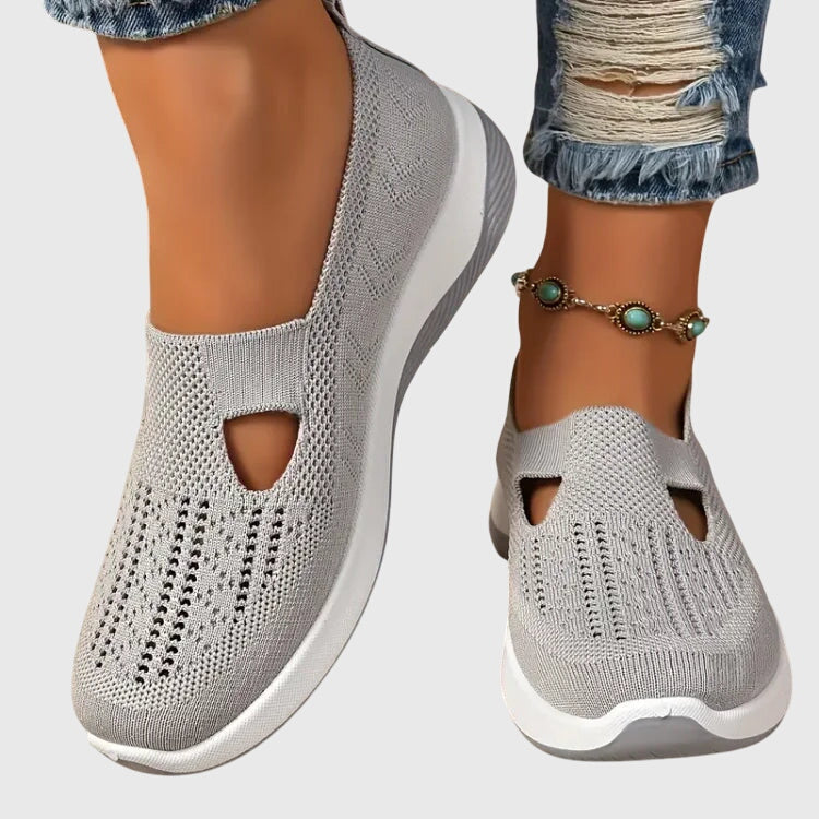 Orthopedische wandelschoenen voor dames met dempende zool en antislip rubberen buitenzool