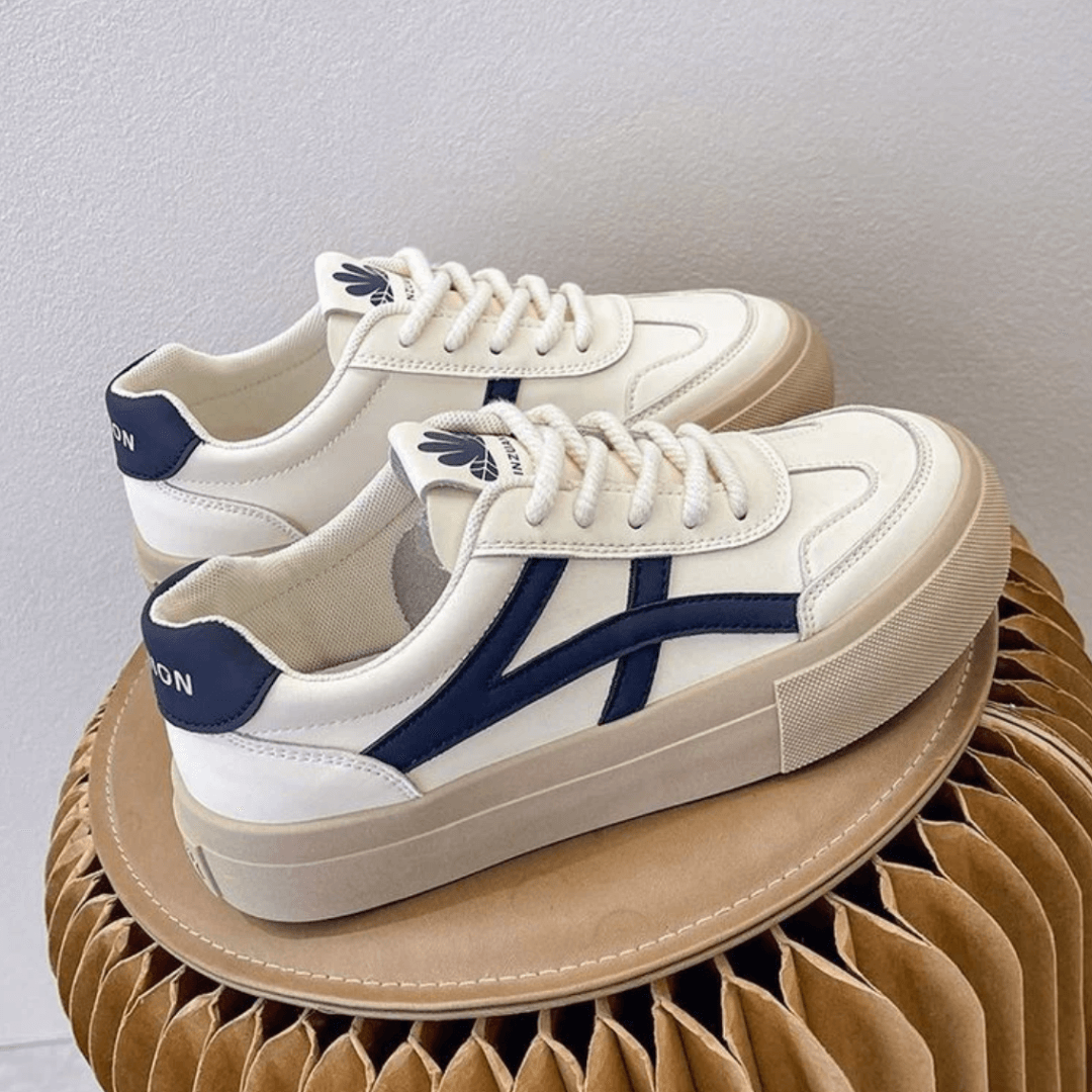 Yvette sneakers met plateauzool