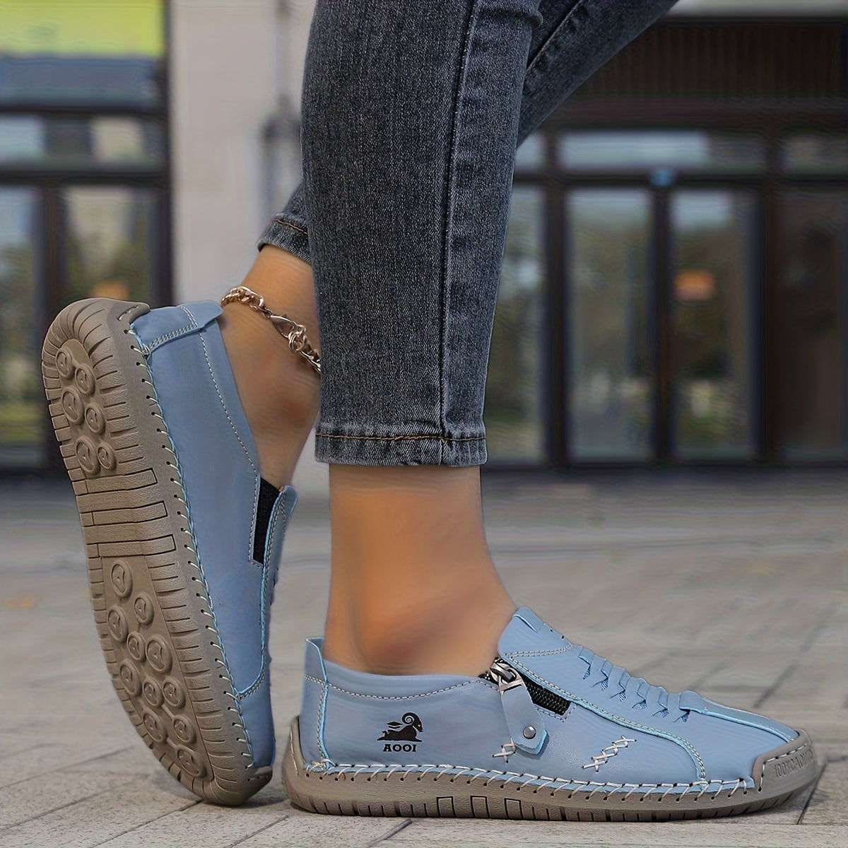 Gwen comfortsneakers met rits