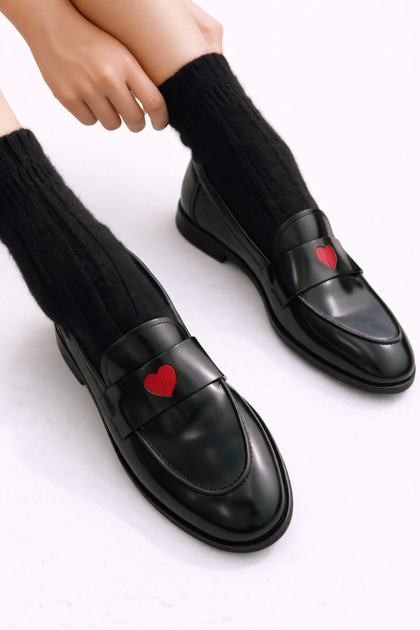 Chique instap mocassins voor dames in effen uitvoering, handgemaakt en comfortabel