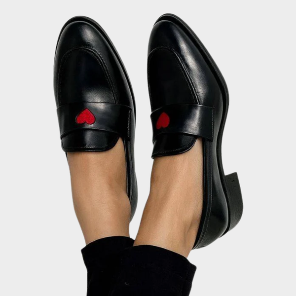 Casual dames loafers in een effen kleur met zachte voering en comfortabele platte zool