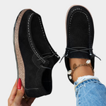Zachte dames schoenen met bohemian print, gedempte loopzool en ruime pasvorm