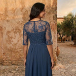 Puck elegante chiffonjurk