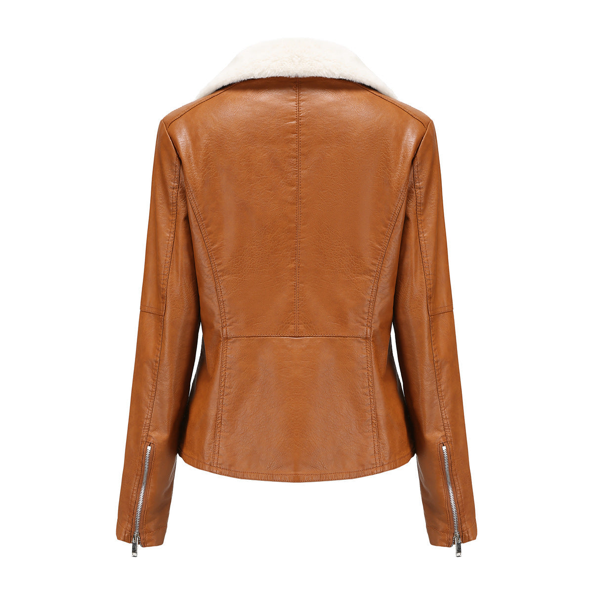 Dames jack van nepleer met warme zachte teddyvoering voor de winter