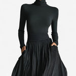 Anneke dames maxi-jurk met hoge taille
