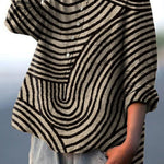 Luchtige zomerblouse met chique print en soepele val voor dames