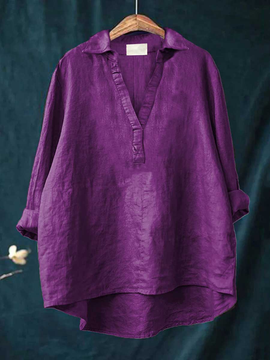 Luchtige dames zomerblouse met artistiek dessin en soepele val, in lichte zomerstof