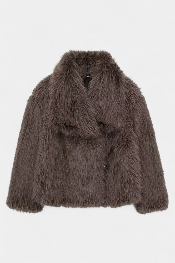 Iris dames zachte oversized statement jas