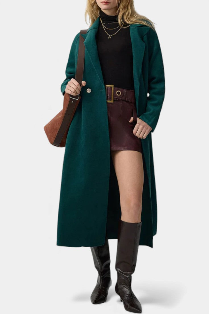 Femke dames elegante lange jas