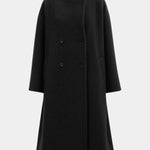 Geertje dames oversized lange jas met dubbele knopenrij