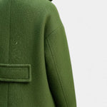 Geertje dames oversized lange jas met dubbele knopenrij