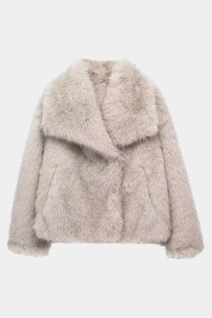 Iris dames zachte oversized statement jas