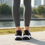 Heleen paars-zwarte comfortschoenen